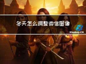 冬天怎么调整微信图像