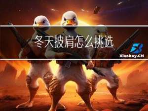 冬天披肩怎么挑选