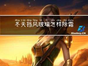 冬天挡风玻璃怎样除霜