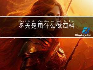 冬天是用什么做饵料