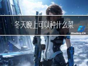 冬天晚上可以种什么菜