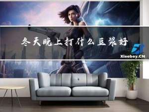 冬天晚上打什么豆浆好