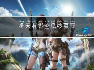 冬天有哪些瓜炒菜蒜