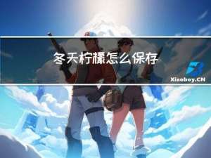 冬天柠檬怎么保存