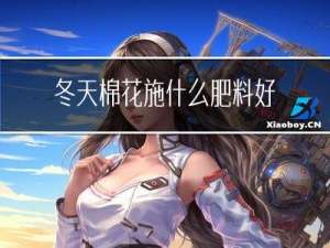 冬天棉花施什么肥料好呢