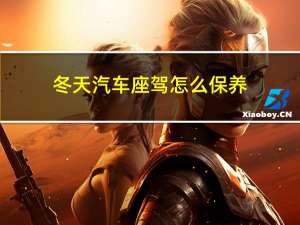 冬天汽车座驾怎么保养