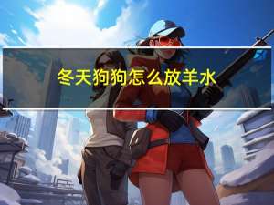 冬天狗狗怎么放羊水
