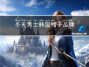 冬天男士韩国帽子品牌