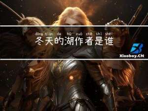 冬天的湖作者是谁