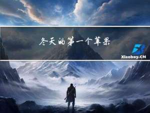 冬天的第一个苹果