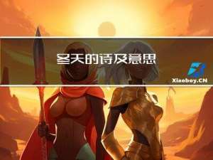 冬天的诗及意思
