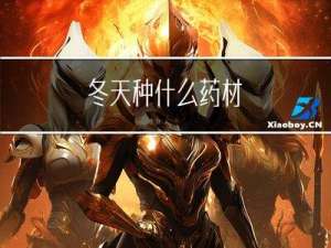 冬天种什么药材