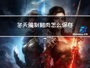 冬天腌制鹅肉怎么保存
