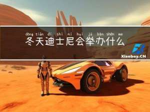 冬天迪士尼会举办什么