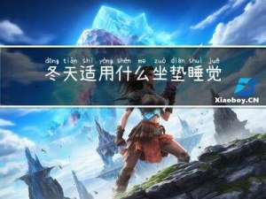 冬天适用什么坐垫睡觉