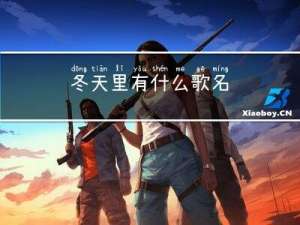 冬天里有什么歌名