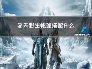 冬天野生帐篷搭配什么