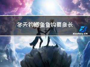 冬天钓鲫鱼鱼钩要多长