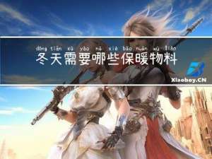 冬天需要哪些保暖物料