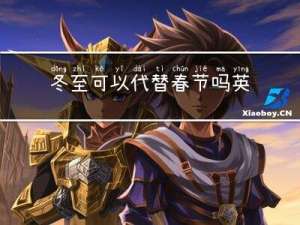 冬至可以代替春节吗英语