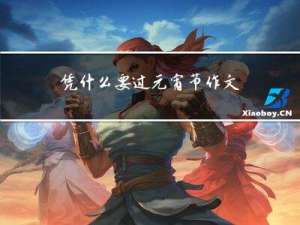 凭什么要过元宵节作文