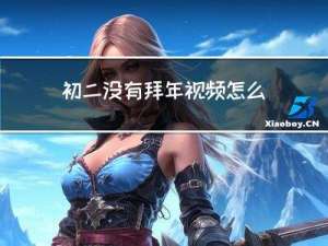 初二没有拜年视频怎么办