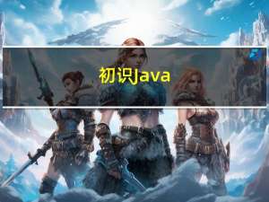 初识Java