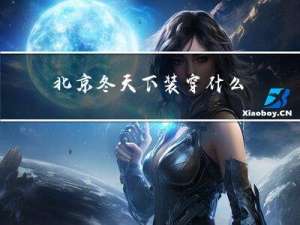 北京冬天下装穿什么