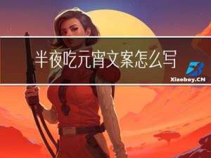 半夜吃元宵文案怎么写