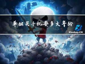 单独买手机要多大年龄买