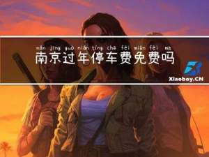 南京过年停车费免费吗