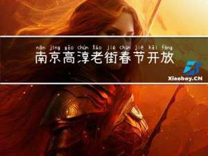 南京高淳老街春节开放吗