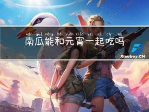 南瓜能和元宵一起吃吗宝宝