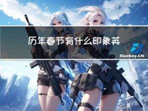 历年春节有什么印象英文