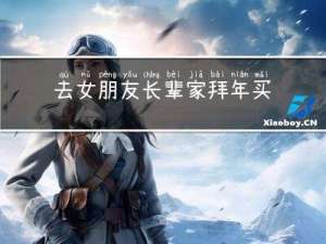 去女朋友长辈家拜年买什么