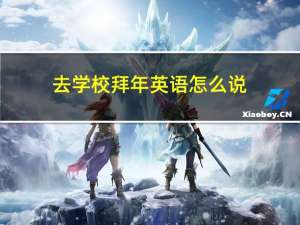 去学校拜年英语怎么说