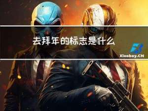 去拜年的标志是什么