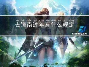 去海南过年有什么规定嘛