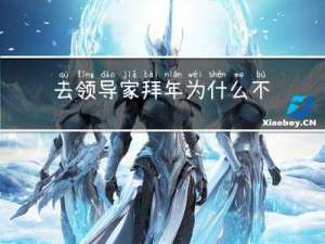 去领导家拜年为什么不进去