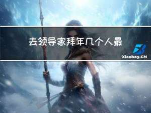 去领导家拜年几个人最好