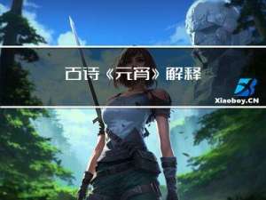 古诗《元宵》解释