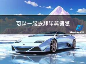 可以一起去拜年英语怎么写