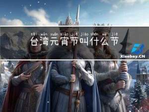 台湾元宵节叫什么节