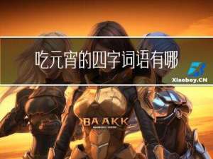 吃元宵的四字词语有哪些