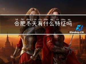 合肥冬天有什么特征吗