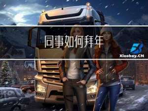 同事如何拜年