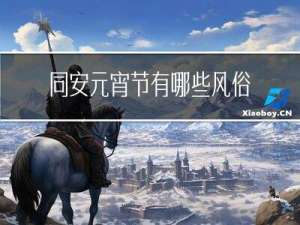 同安元宵节有哪些风俗作文