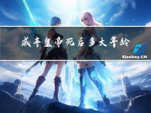 咸丰皇帝死后多大年龄