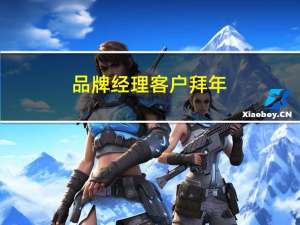 品牌经理客户拜年