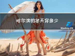 哈尔滨的冬天穿多少